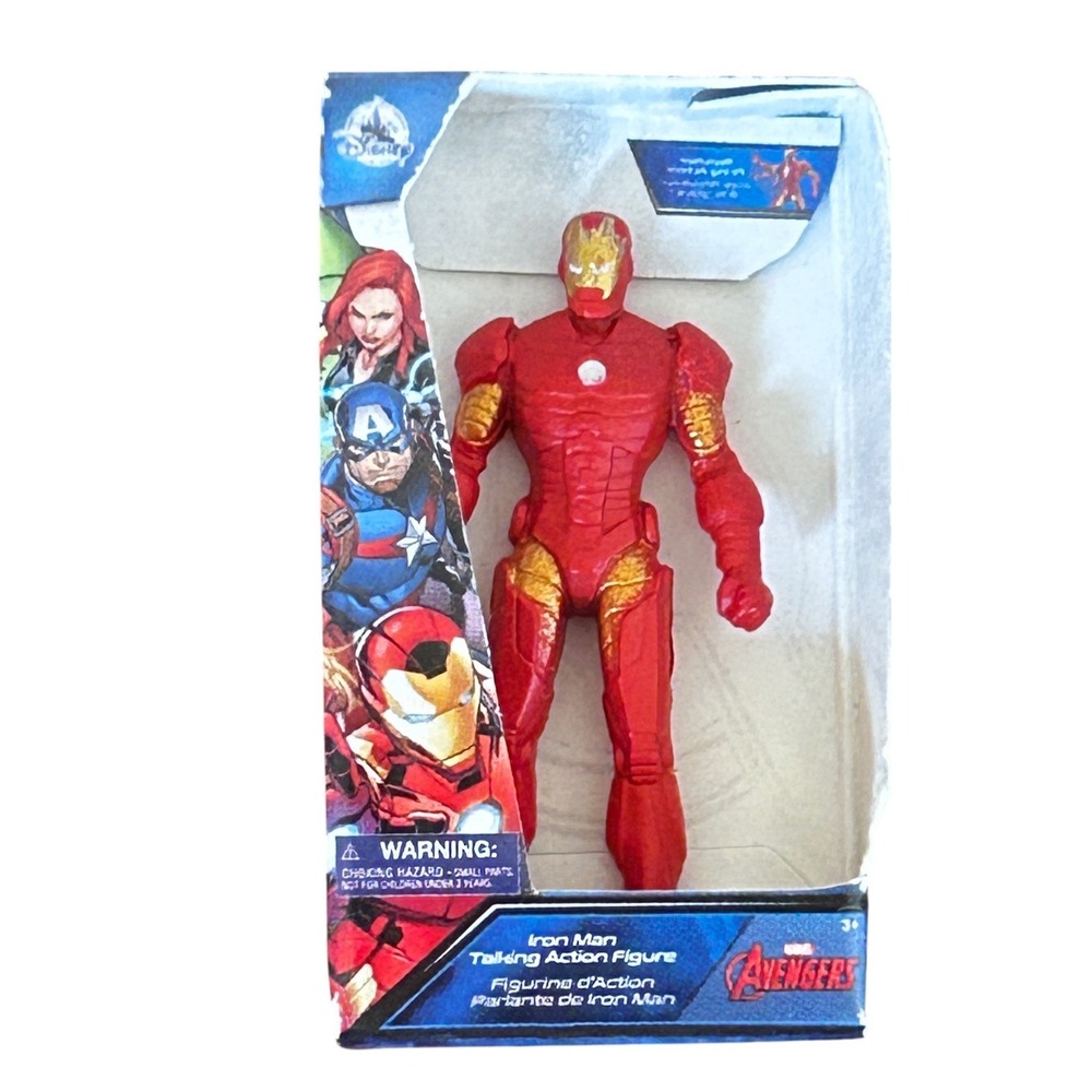 Disney Marvel Avengers Iron Man Talking Action Figure Red Gold Miniature‎ Toy